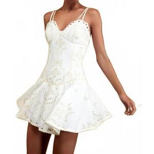 NEW CHARO RUIZ ibiza sissy short mini dress in ivory lolita